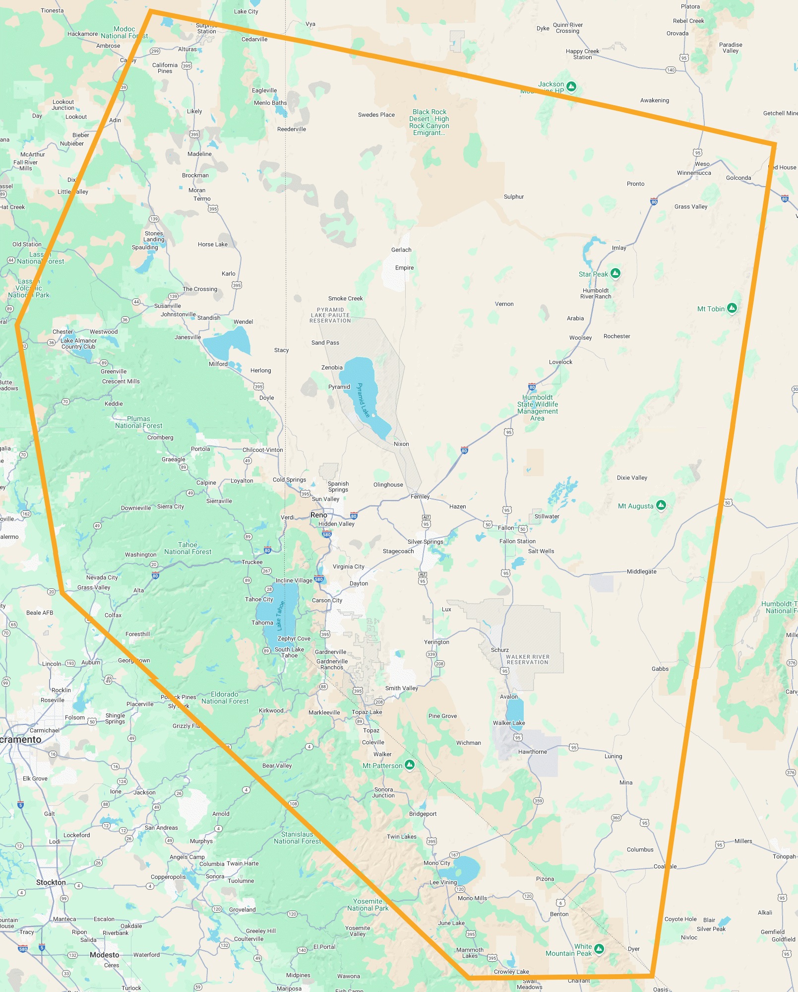 Espresso Tech Service Area Map